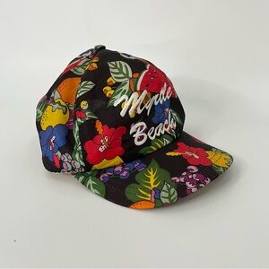 Vintage Myrtle Beach South Carolina snapback hat floral